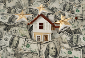 house with star rating and funny money